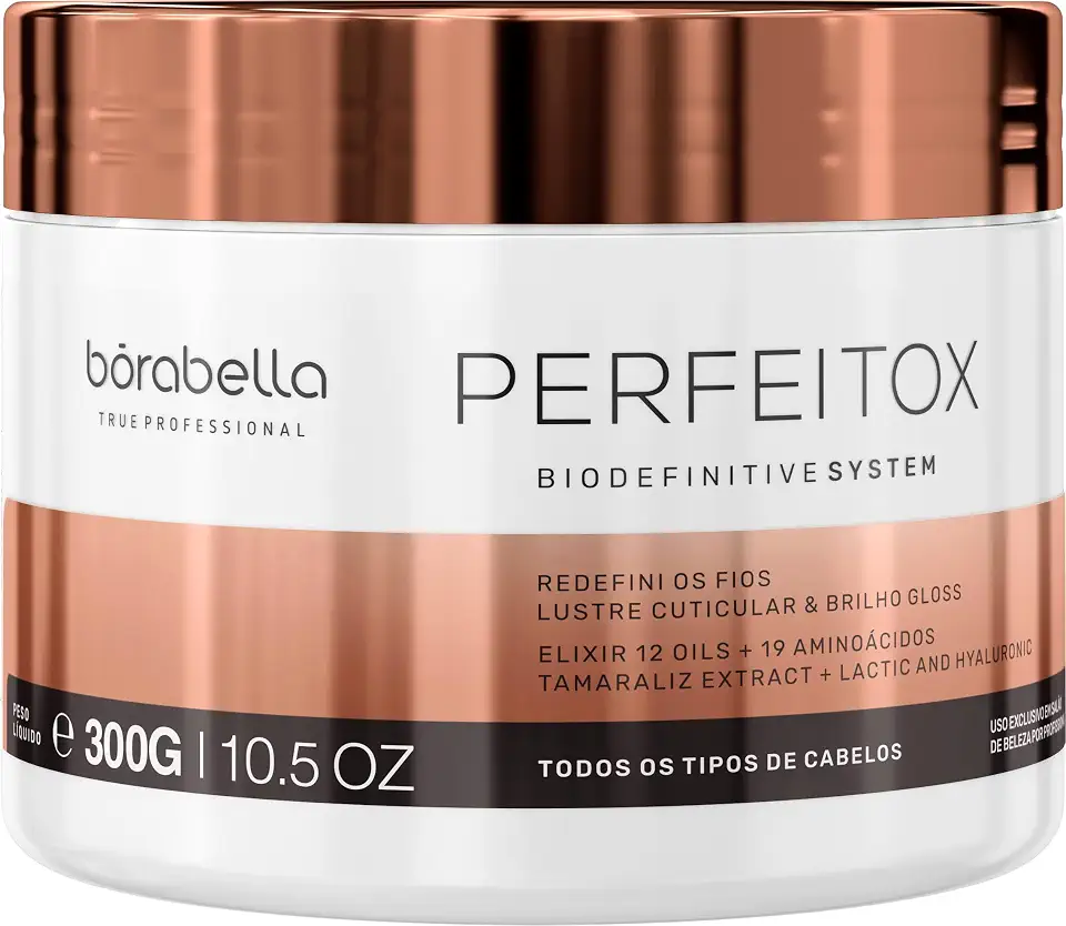 B-tox Capilar Borabella Perfeitox 300g - Redutor de Volume e Frizz com Brilho Espelhado