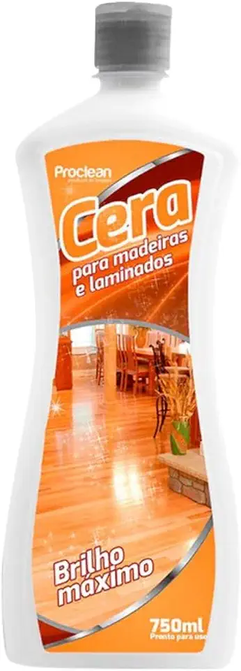 Cera para Madeira e Laminados Premium, Brilho Intenso, 750ml