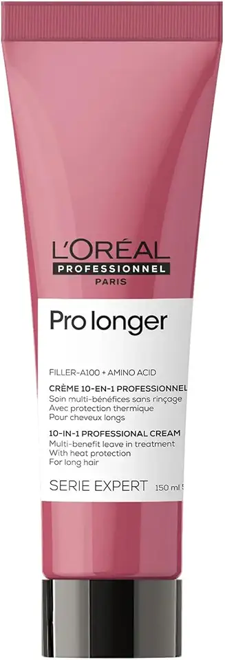 L'Oréal Professionnel Leave-In Pro Longer | Para Cabelos Finos | Preenche E Reduz Visivelmente A Aparência De Pontas Duplas | Pontas Mais Preenchidas E Brilho | 150Ml