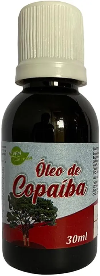 Óleo Natural De Copaíba Puro 30mL Aroeira Cosmética – 100% Vegetal, Vegano e Hidratante Facial