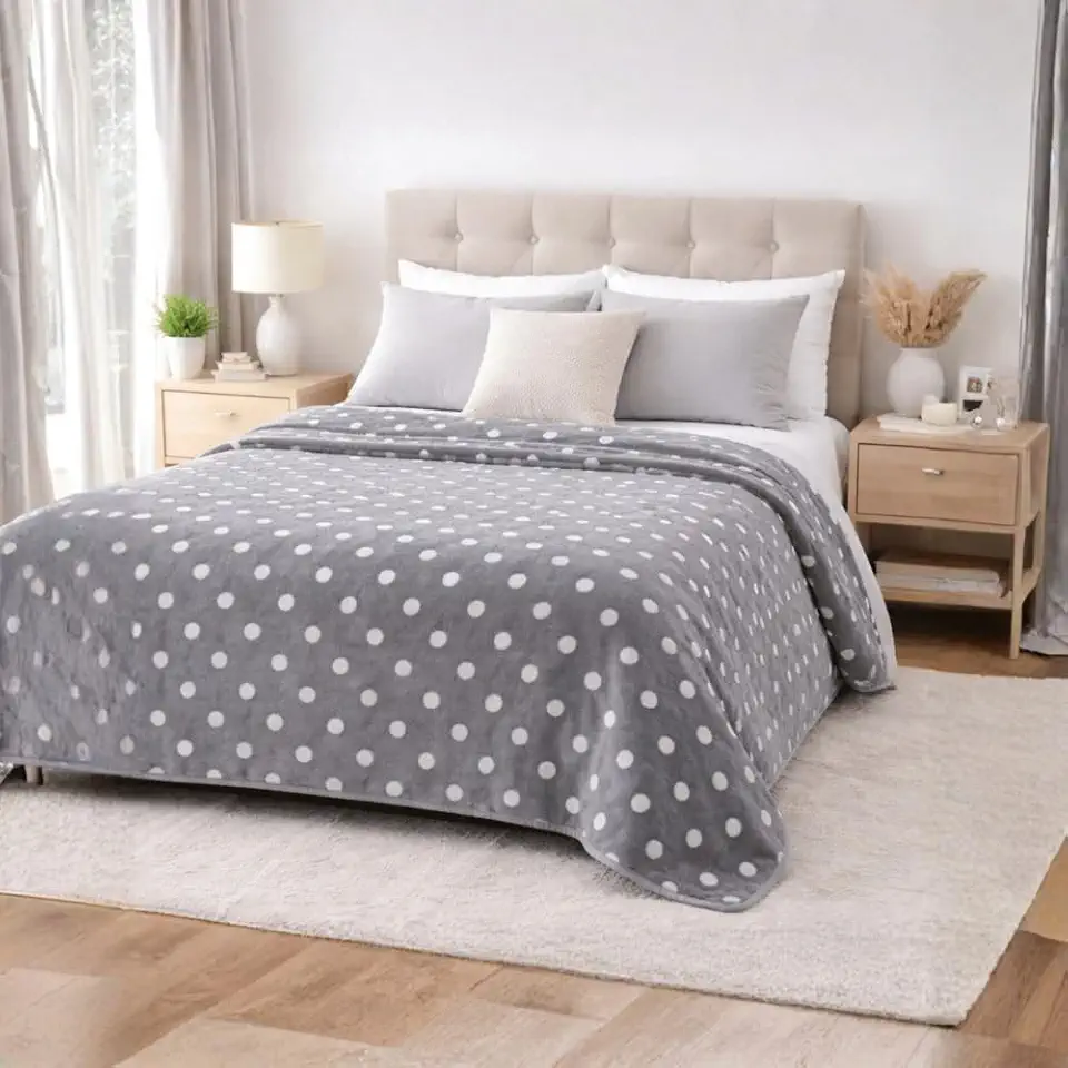 Manta Cobertor Flannel Póa Casal Charme 1,80x2,20m Toque Aveludado Antialérgica Fácil de Lavar não Desbota Ideal para Cama ou Sofá Conforto e Elegância Premium (Cinza)