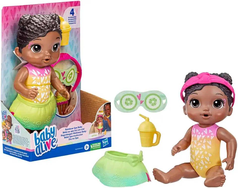 BONECA BABY ALIVE RAINBOW SPA BABY BLKH