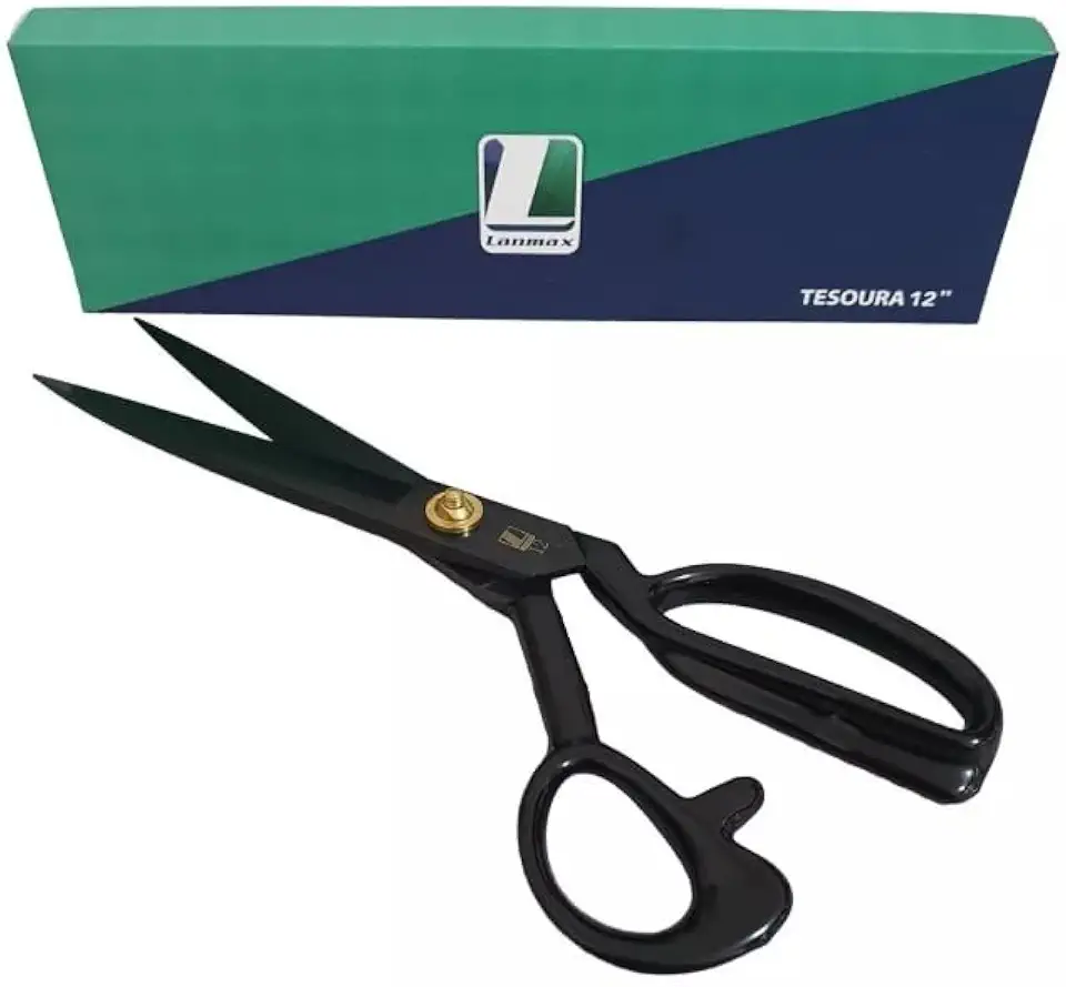 Tesoura Costura Titanium Profissional Alfaiate 12 Lanmax