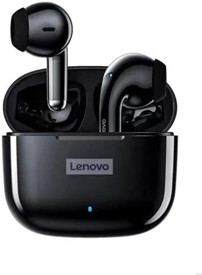 Lenovo Fones de ouvido LP40 Pro Bluetooth 5.1 Earbuds sem fio 20Hrs de tempo de jogo Fones de ouvido com gancho de ouvido à prova d'água com microfone