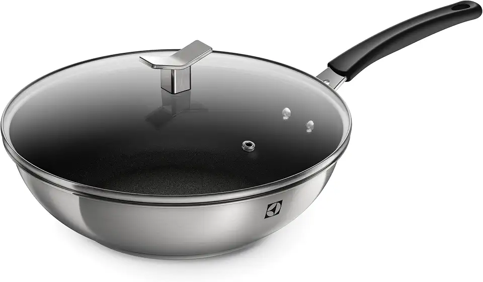 Electrolux Frigideira Wok com Tampa Aço Inox Antiaderente 28cm 3,6L
