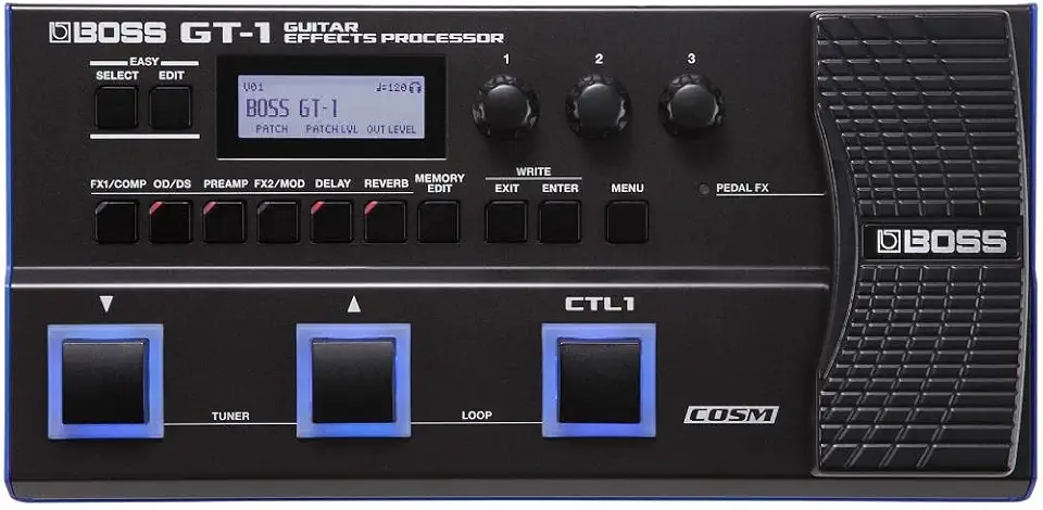 Gt-1 | Pedaleira Multiefeito para Guitarra Boss Gt-1
