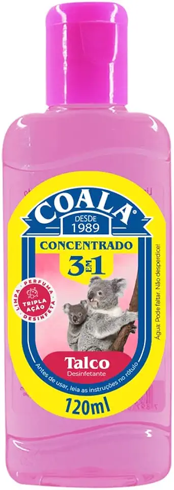 Coala Desinfetante Concentrado 3 Em 1 120Ml Talco