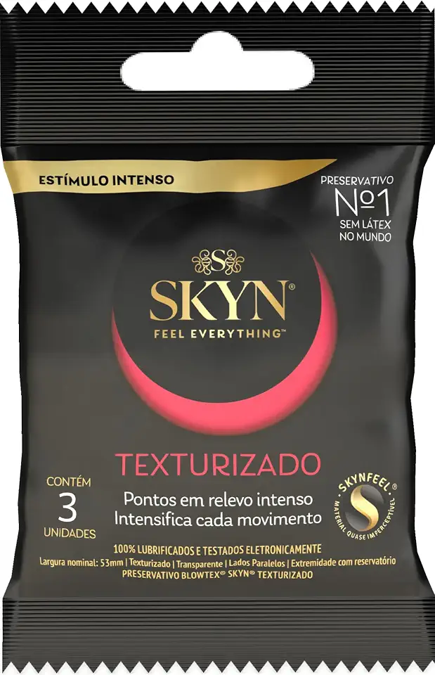 SKYN Preservativo Texturizado Com 3 Unidades