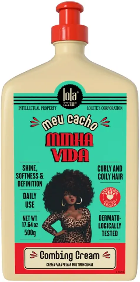 Lola From Rio - Meu Cacho Minha Vida - Creme de Pentear: brilho, maciez e definição. Cabelos Cacheados. 500ml