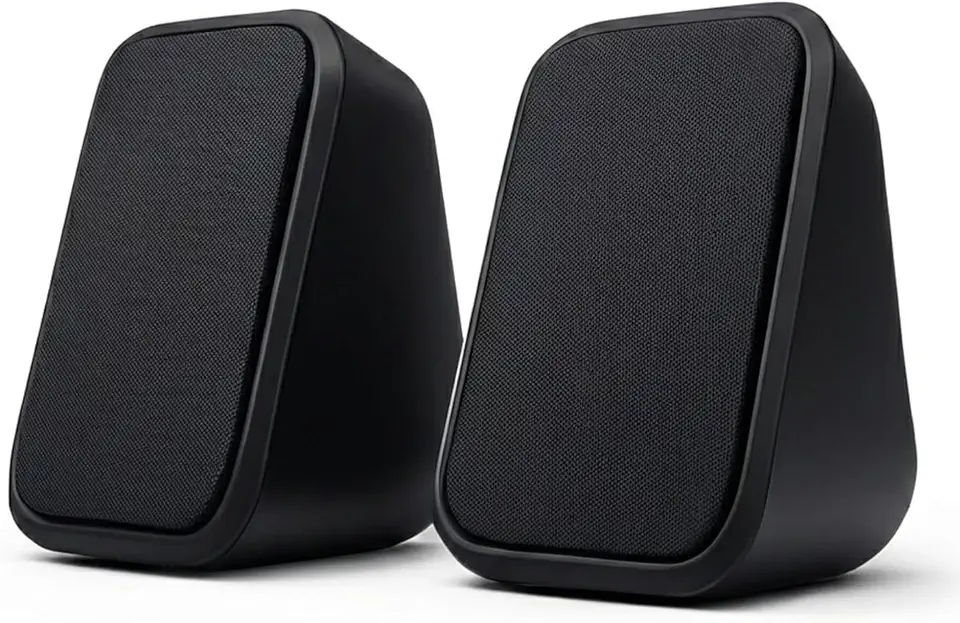 Caixa de Som Mini para PC e Notebook 5W RMS, Alto Falante USB e P2 Estéreo com Controle de Volume, Speaker Plug and Play Custo Benefício para Home Office