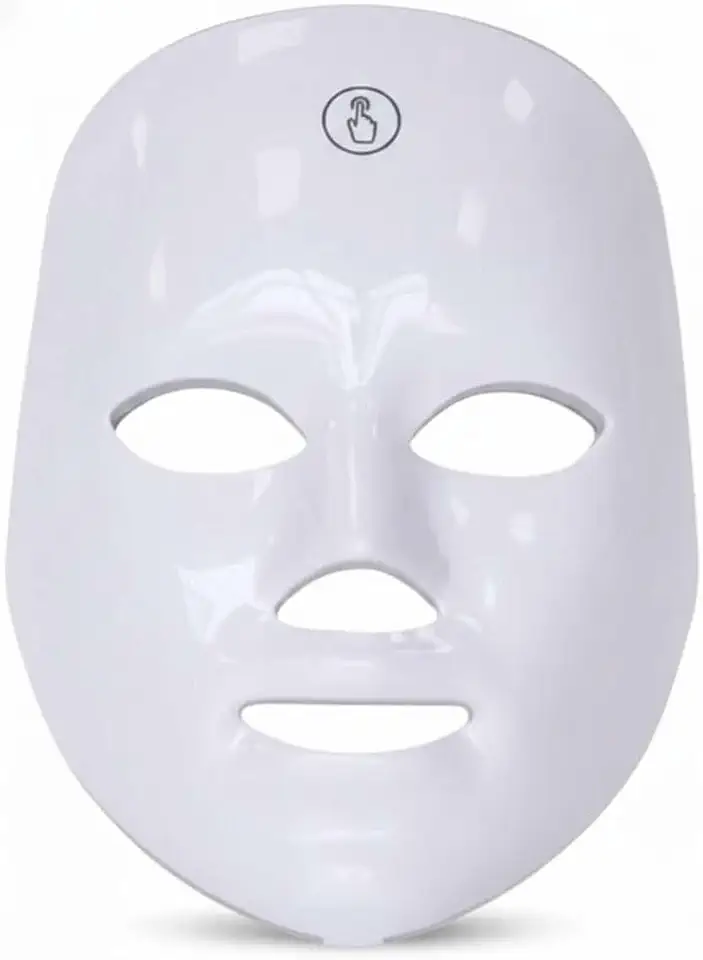 Branco Led Facial, Mascara Led, Mascara de Facial, Tratamento Fototerapia Estética 2 Cores