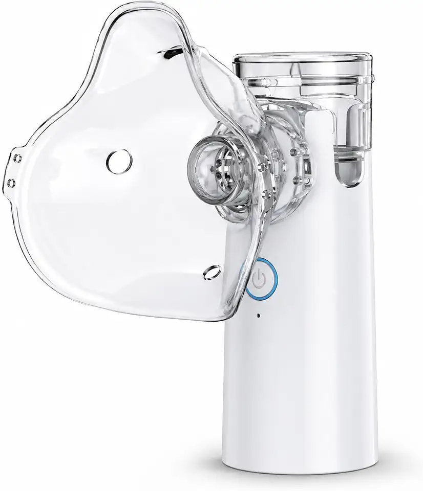 Mini Nebulizador Inalador Portátil Ultrassônico Sem Fio Silencioso Recarregável com duas Máscaras