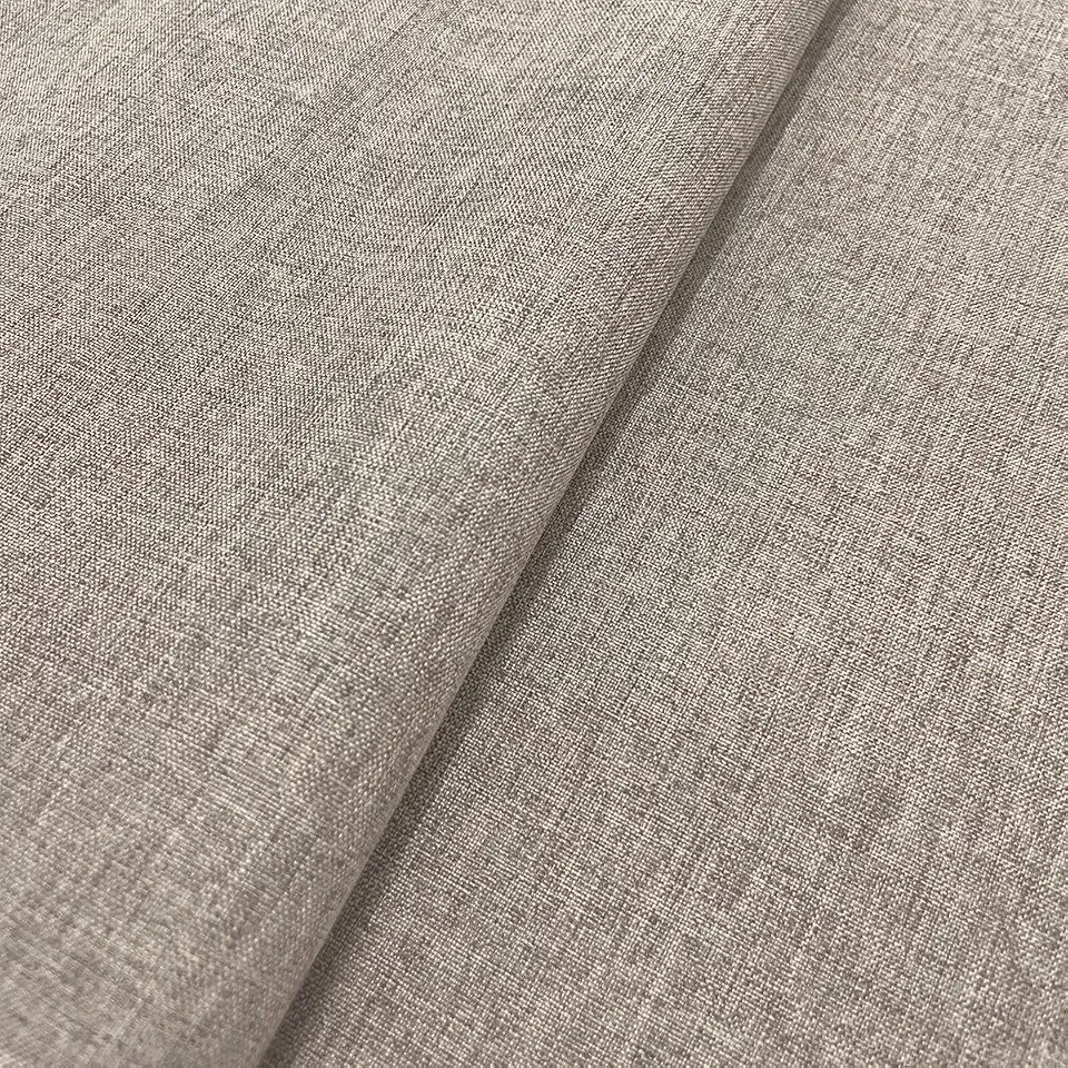 Tecido Linho Sofá Linen Look Bege Acinzentado 1,40m largura