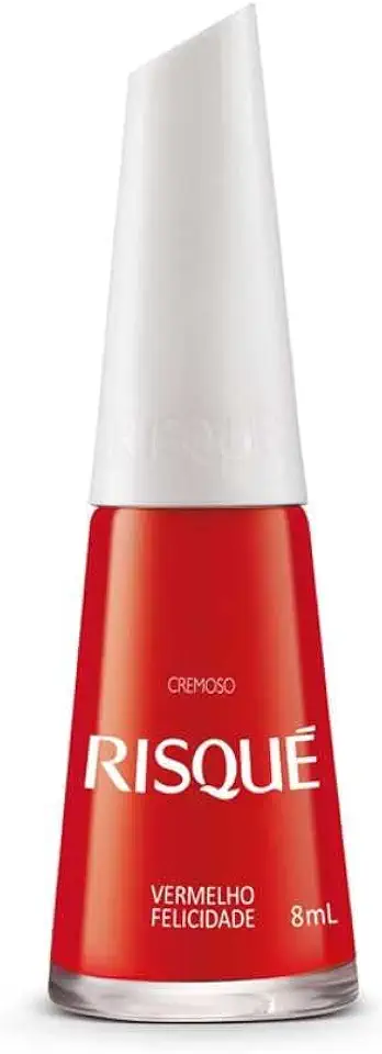 Esmalte Risqué Cremoso Vermelho Felicidade 8ml