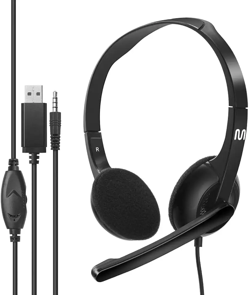 Headset com Fio HF250 P3 + USB 150cm Preto Multilaser - PH467