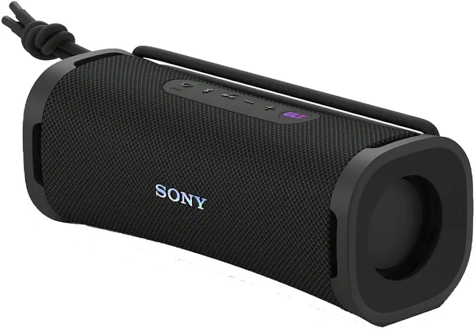 Sony Alto-falante Bluetooth portátil à prova d'água ULT Field 1, graves aprimorados, bateria de 12h, classificação IP67, à prova de poeira, à prova de ferrugem, alça destacável (SRSULT10B), preto | Ult Bass Button, IP67 poeira e água mais resistente a ferrugem e choque, USB-C, alça removível