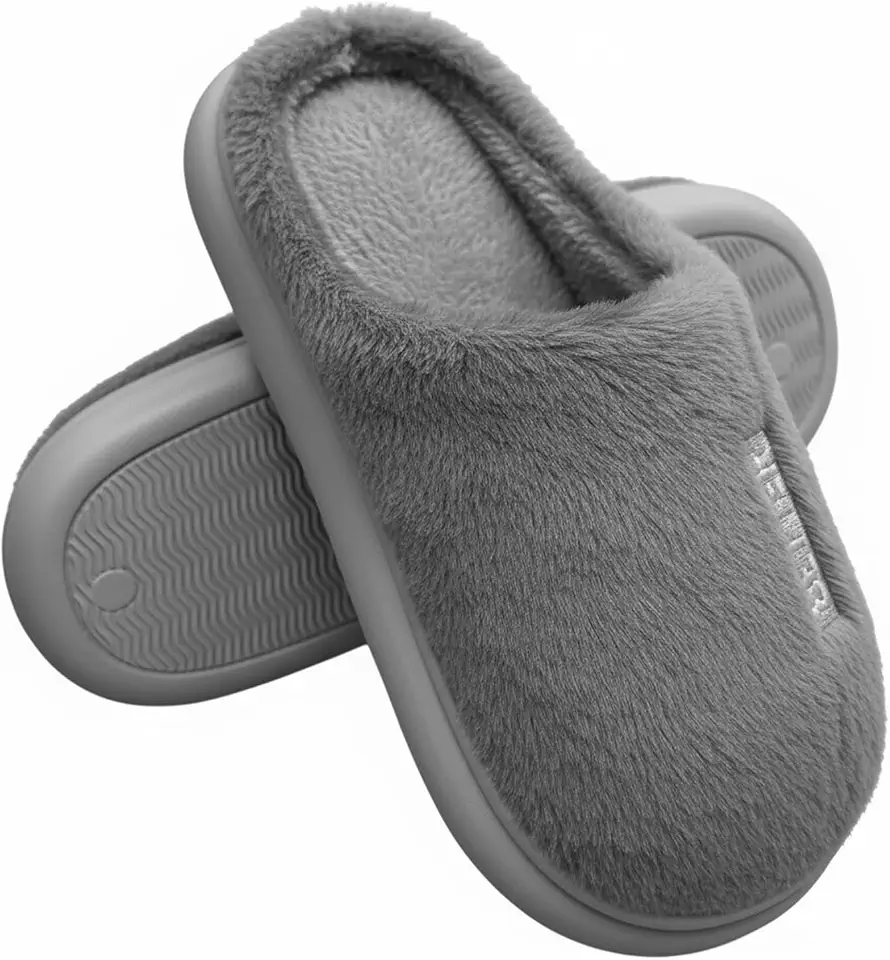 Pantufa De Inverno Unissex – Chinelo De Feltro Com Forro De Pelinho Sintético Curto, Macio, Antiderrapante E Confortável – Para Usar Dentro E Fora De Casa