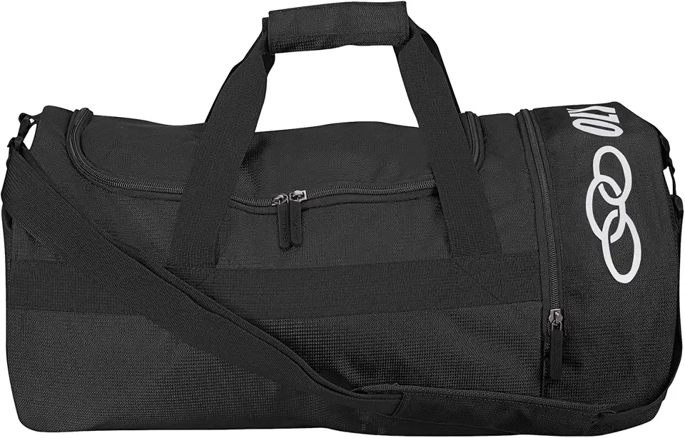 Bolsa Esportiva Olympikus Gym Bag Grande Preto Branco