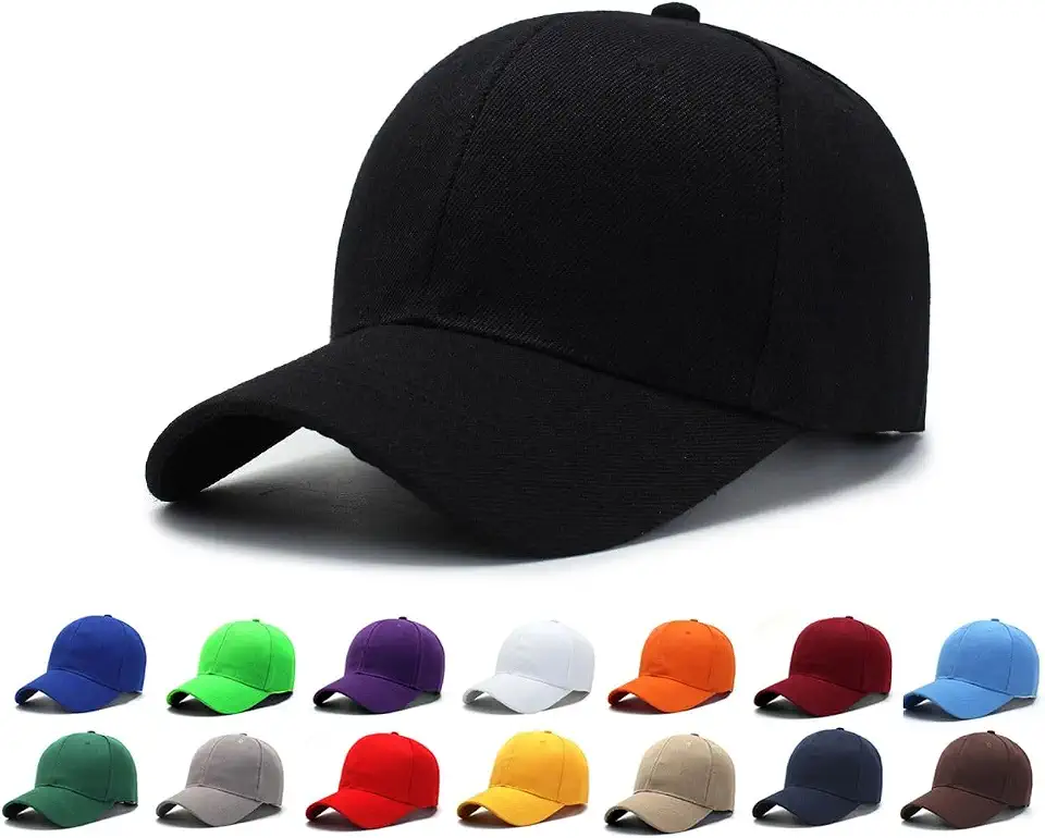 Boné Básico Liso Aba Curva Ajuste Unissex Masculino Baseball