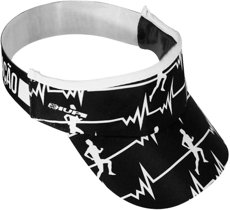 Viseira para Corrida Hupi Run Beats Preto