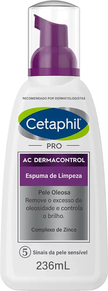Cetaphil Pro AC Dermacontrol Espuma De Limpeza Facial Pele Oleosa 236ml