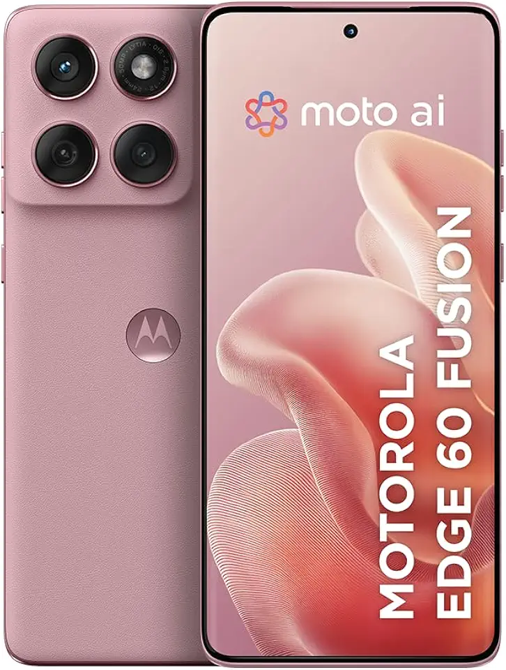 Smartphone Motorola Edge 60 Fusion 5G - 256GB 16GB (8GB RAM+8GB Ram Boost) 50MP Sony AI Camera IP68 NFC - Rosa