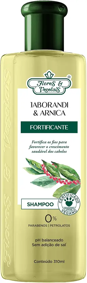 Flores e Vegetais Shampoo Jaborandi Arnica Fort 310Ml E Vegetais