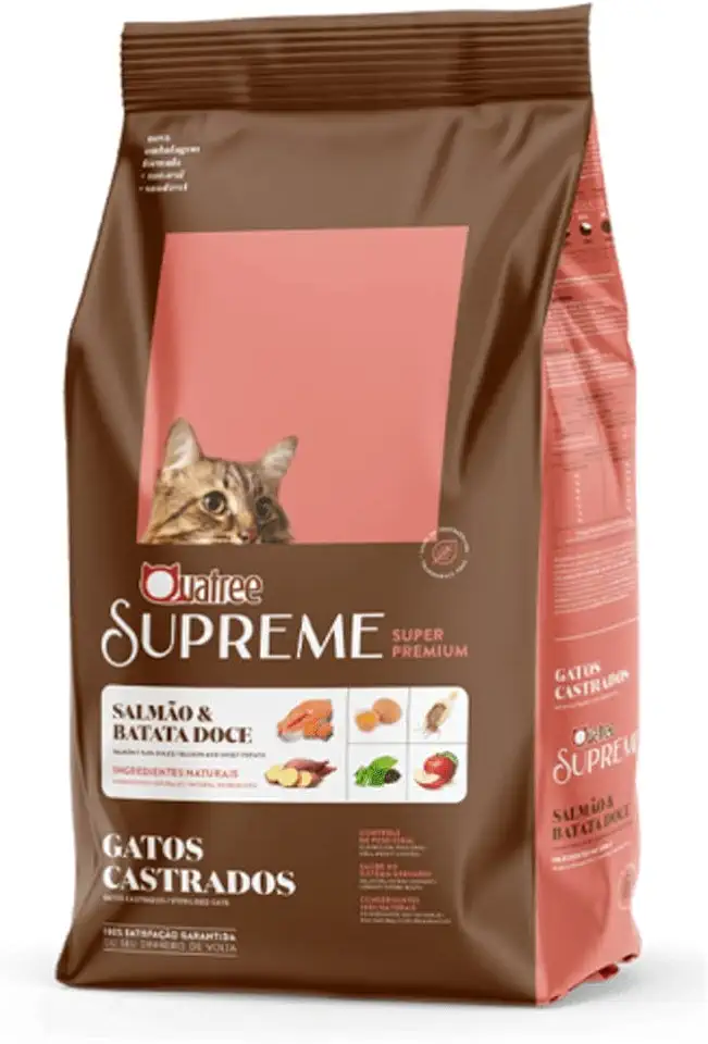Quatree Supreme Ração para Gatos Castrados Salmao 10.1kg