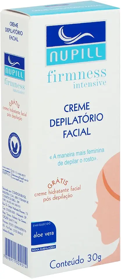 Nupill Creme Depilatório Facial 30G Branco