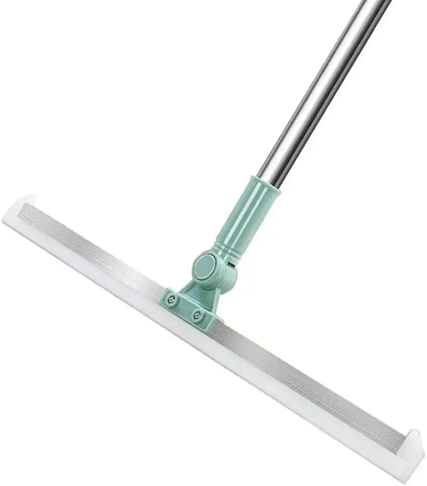 Rodo e Vassoura Mágica 2 em 1 com Raspador de Silicone Giratório 180 graus - Rodo Multiusos Ideal para Limpeza de Vidros, Pisos e Superfícies