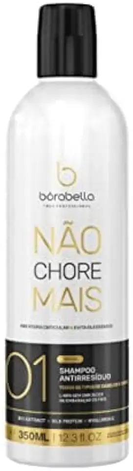 Shampoo Antirresíduo Borabella Não Chore Mais - Limpeza Profunda e Preparação para Tratamentos Capilares, 350ml