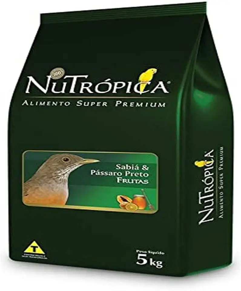 NUTROPICA Ração Para Sabiá E Pássaro Preto Nutrópica-5 Kg
