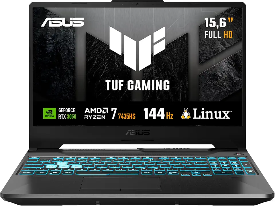 Notebook ASUS TUF Gaming A15, RTX 3050, AMD RYZEN 7, 8 GB, 512 GB SSD, KeepOS, Tela 15.6'' FHD, Graphite Black - FA506NCR-HN089