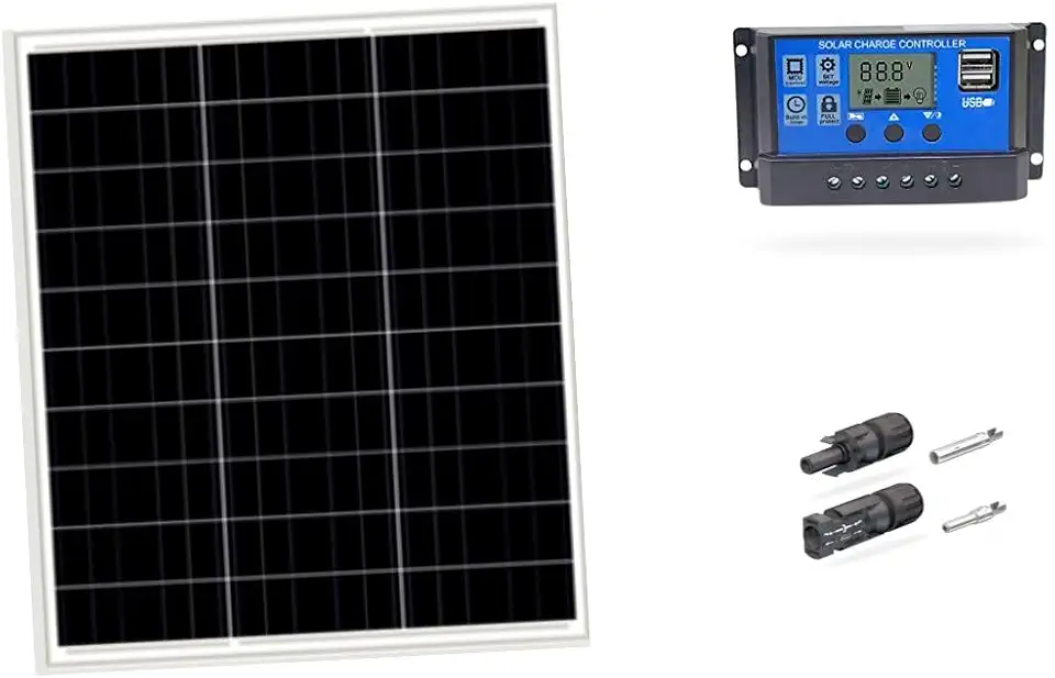 Kit Painel Placa Energia Solar 100w Controlador 30a E Mc4