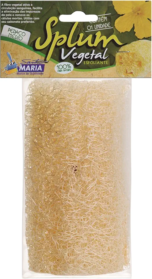 SANTA MARIA Esponja Splum Vegetal Pedaço Médio (Embalagem pode variar)