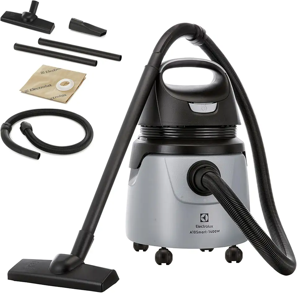 Electrolux Aspirador água pó potente função sopro limpeza profunda 1400W 18L total 11L util protetor termico A10N1 220V