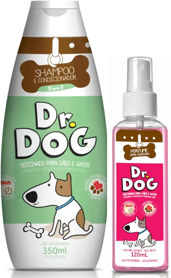 Kit Banho Pet: Shampoo Condicionador Hipoalergenico 5x1 para Pet Cães Gatos , Antialérgico, Não irrita os olhos, xampu para Lhasa, Shih tzu, Pug, SRD