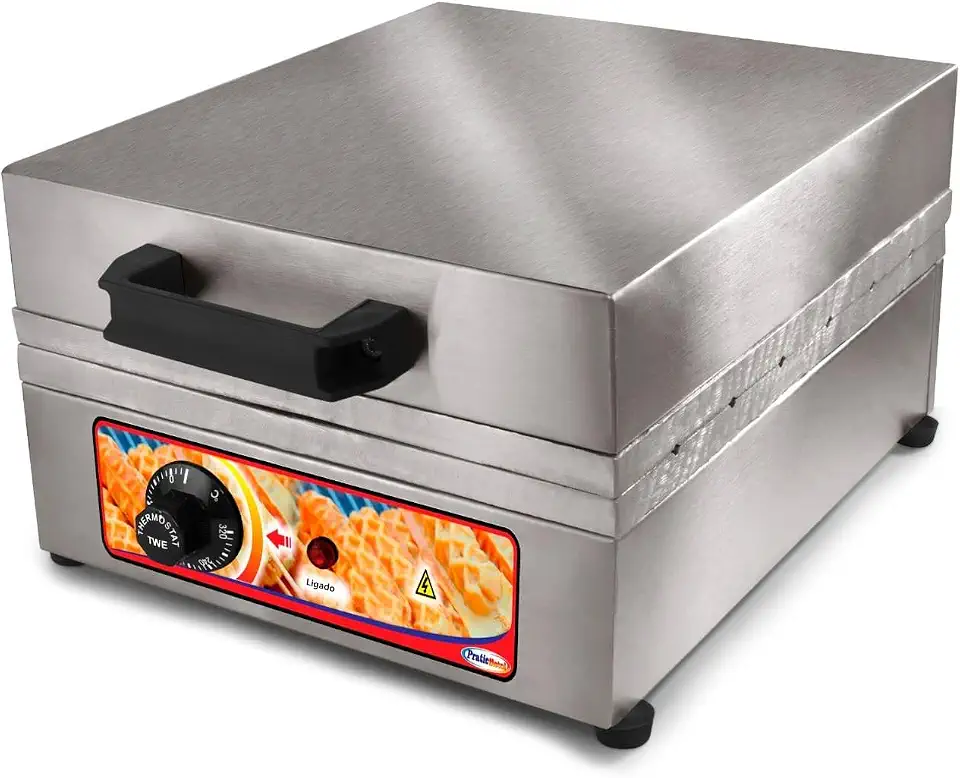 Máquina de Crepe no Palito Elétrica 12 Cavidades Inox (110, Volts)