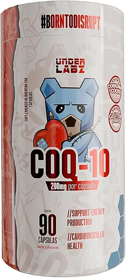 COQ-10 - Coenzima Q10 (200mg) 60 capulas | Ultra-Concentrada - Under Labz | Antioxidante, Energia, Saúde e Clareza Mental - Suplemento Premium sem Glúten