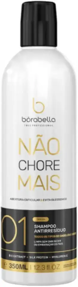 Shampoo Antirresíduo Não Chore Mais 350ml - Borabella