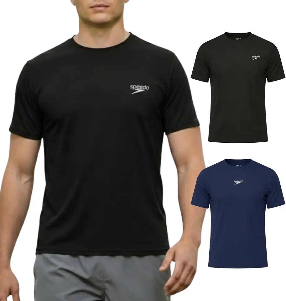 Kit 2 Camisetas Dry Fit Academia Esportiva Masculina Speedo