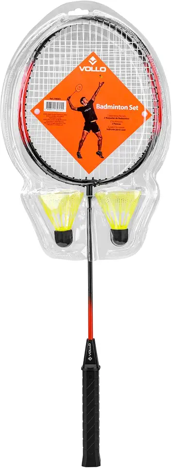 Vollo Kit Badminton 2 Raquetes + Petecas