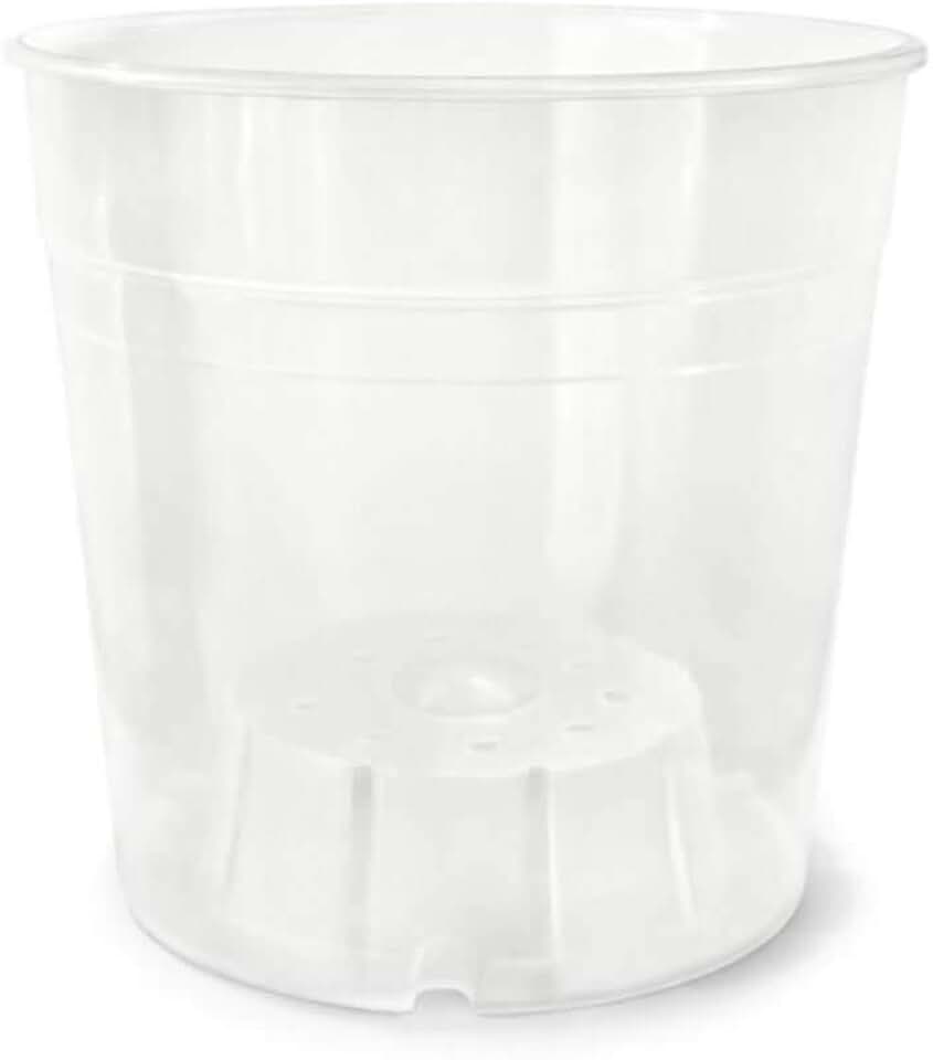 Vaso Plástico Pote 12 orquídea Transparente