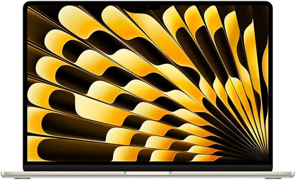 Apple 2025 MacBook Air (de 15 polegadas, Processador M4 da Apple com CPU 10‑core e GPU 10‑core, 24GB Memória unificada, 512 GB) - Luz das estrelas