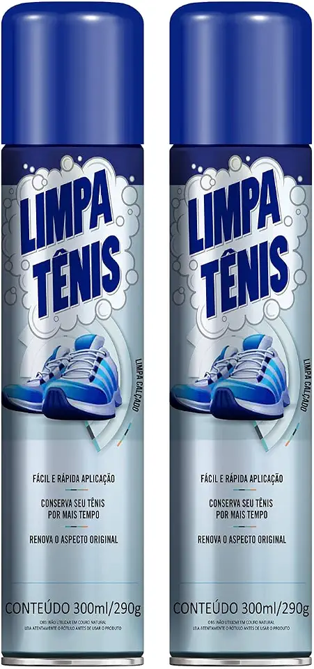 kit 2 Limpa Tênis Premium Espuma Magica para Calcados Petroplus Nylon Borracha Tecido Couro Sintetico