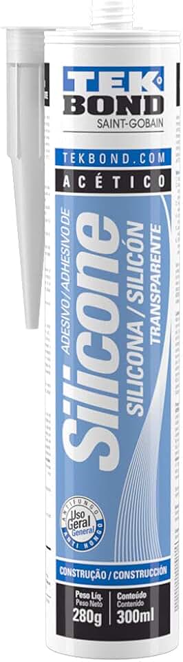 Adesivo de Silicone Acético 280G Transparente