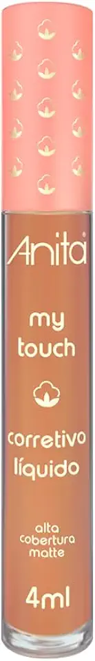 Corretivo Líquido Matte Anita My Touch Salmão - Alta Cobertura e Correção de Olheiras - Longa Duração (138 caracteres)