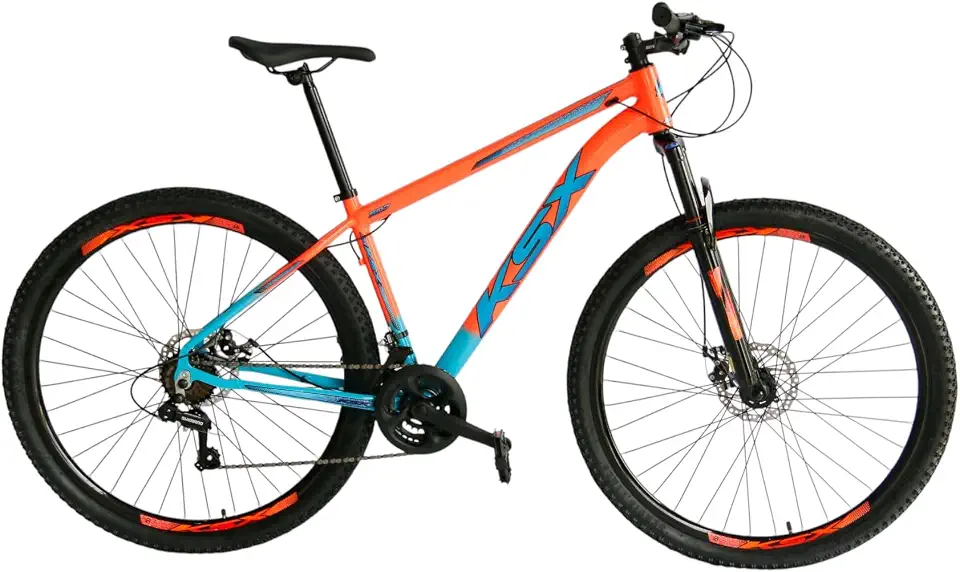 Bicicleta Aro 29 Alumínio 21v Freio a Disco Suspensão KSX MTB Bike