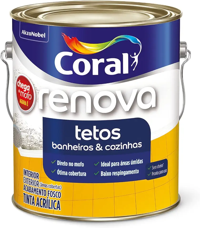 Tinta Fosco Chega de Mofo Econômico 3,6l Branco