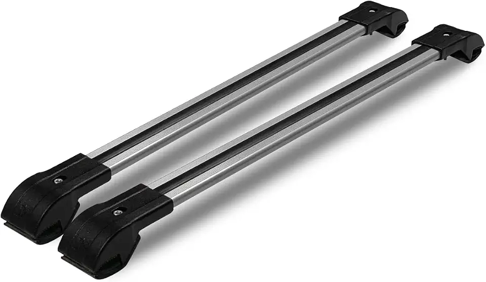 Travessa Rack Teto Bagageiro Fiat Palio Weekend 1997 A 2020(Prateado)